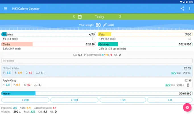 Calorie Counter HiKi android App screenshot 0